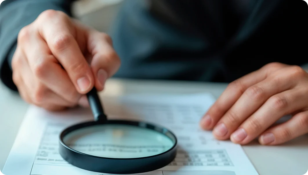Due diligence & clean background checks
